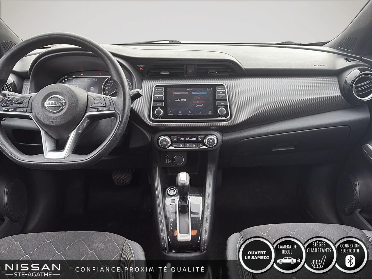 Nissan Kicks SV TA | 75 640 KM | CAMÉRA DE RECUL | CLIMATISATION AUTOMATIQUE | ACCÈS SANS CLÉ 2019 Gris Saint-Jérôme - photo #11