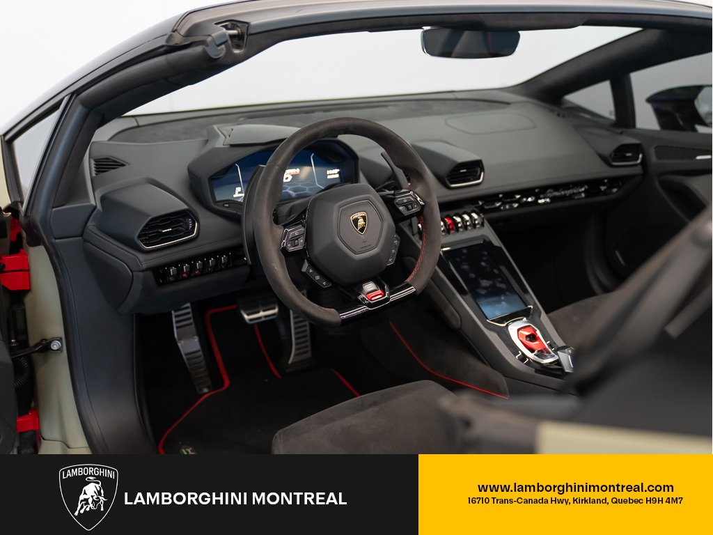 Lamborghini Huracan Evo RWD Spyder | Selezione 1 Year CPO | Wrapped (Original Paint Red) 2021 Vert Kirkland - photo #9