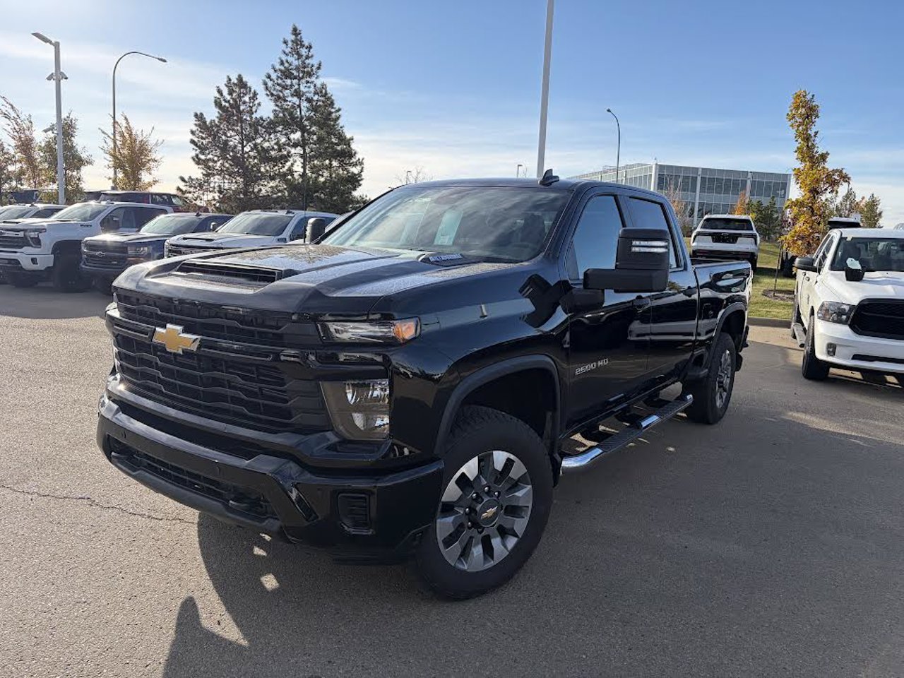 2026 Chevrolet Silverado 2500HD 4WD Crew Cab 159 Custom Black Sherwood Park - photo #2