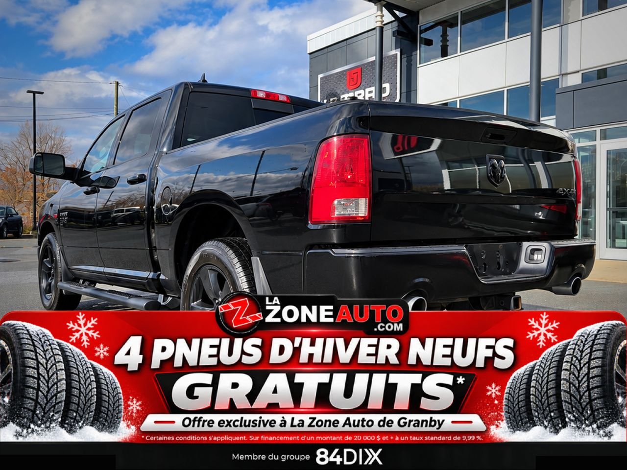 Ram 1500 Ecodiesel SLT 2019 Noir Granby - photo #4