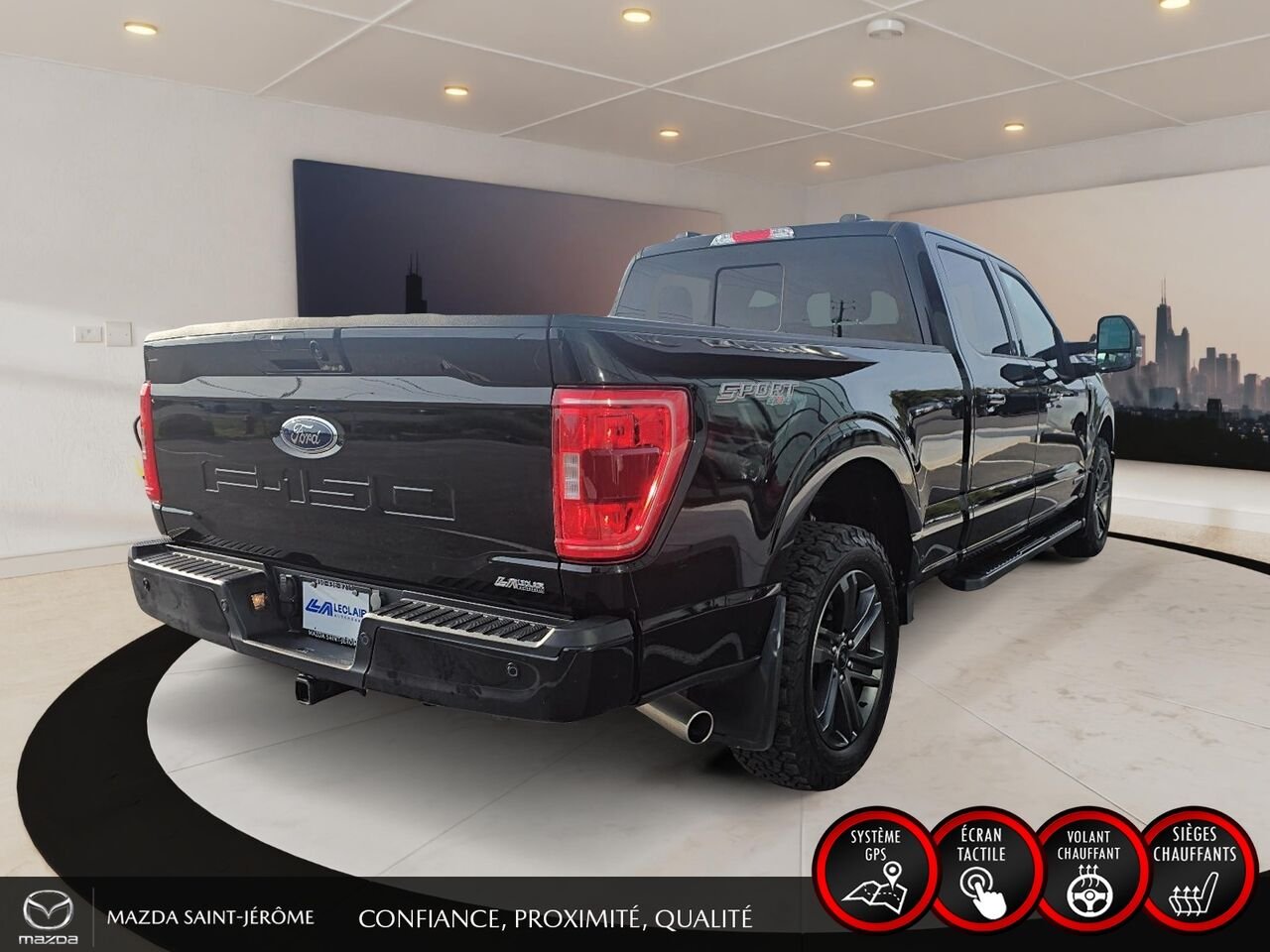 2023 Ford F-150 XLT SPORT | POWERBOOST 3.5L | GROS PNEUS | 4X4 | Black Saint-Jérôme - photo #5