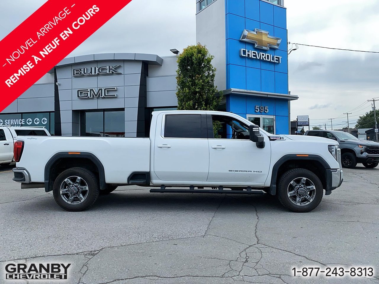 2025 GMC Sierra 2500HD SLE cabine multiplace 4RM 172 po | G3864 White Granby - photo #3
