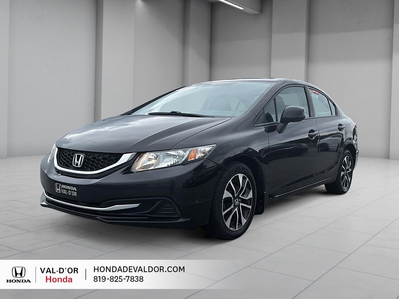 Honda Berline Civic EX 4 portes, boîte automatique 2013 Noir Val-d'Or - photo #0