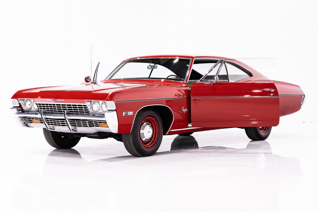 Chevrolet Impala Match N# L72 427/425 4spd 4.56gear Org Bill Of Sale | PRIX EN USD 1968 Rouge Montréal - photo #35
