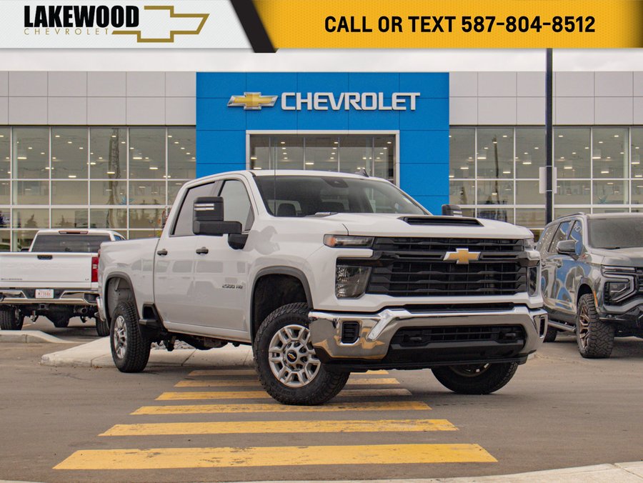 2025 Chevrolet Silverado 2500HD Work Truck 6.6L | Trailering Package w/ Hitch Guidance White