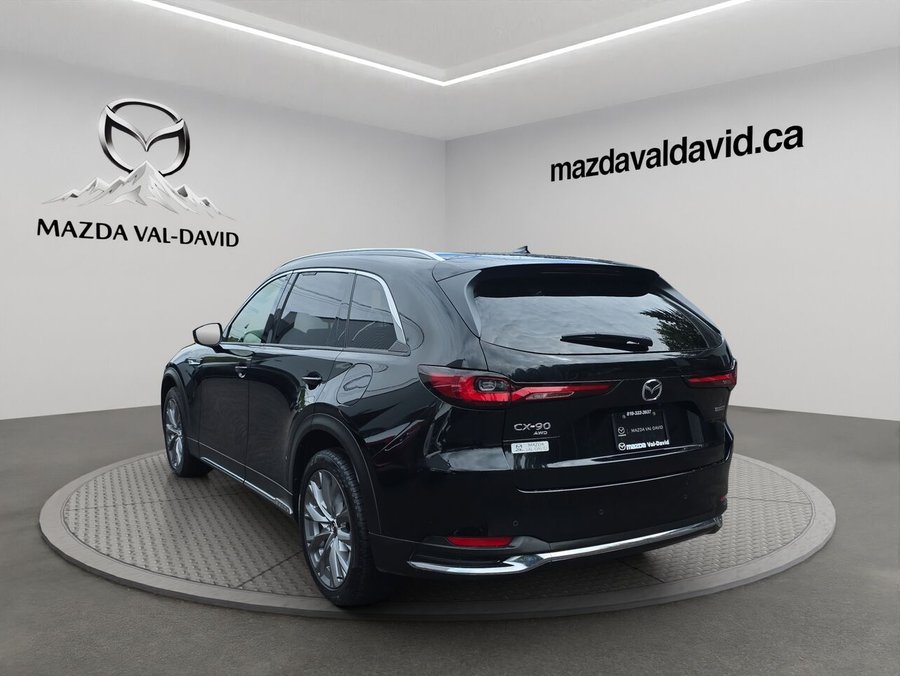 Mazda CX-90 hybride léger GT TI, 7PASSAGERS, SIEGE CHAUFFANTS AVANT ET ARRIÈRE, TOIT PANORAMIQUE 2025 Noir