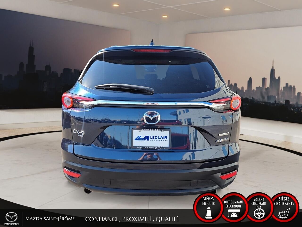 2022 Mazda CX-9 GS LUXURY | TOIT OUVRANT | CUIR | AWD Blue Saint-Jérôme - photo #6