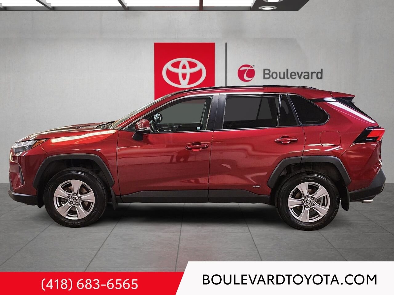 Toyota RAV4 100518A-55 | HYBRIDE, XLE, AWD 2022 Rouge Québec - photo #5