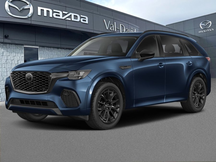 2026 Mazda CX-70 hybride léger GT-P, 6 cyl. turbo 3,3 L, jusqu’à 340 ch, i-ACTIV AWD, cuir Nappa, toit panoramique, caméra Blue