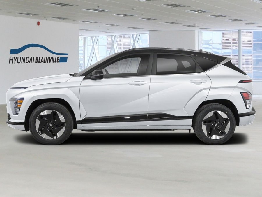 Hyundai Kona électrique PREFERRED FWD W/ULTIMATE PACKAGE TWO-TONE 2026 Blanc Atlas avec toit Noir abyssal