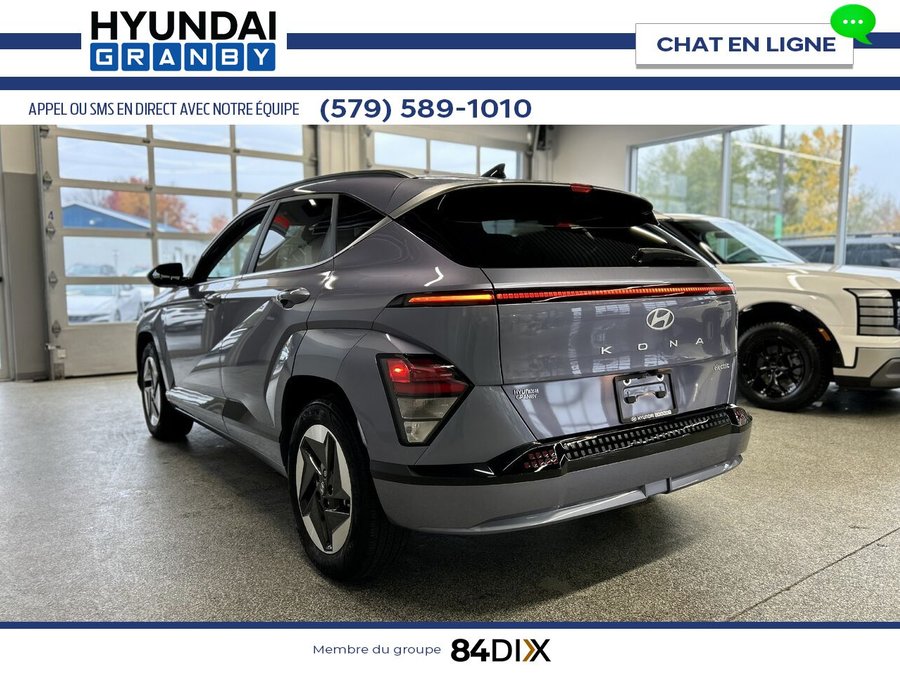 Hyundai Kona électrique Preferred Trend - Cuir - Toit Ouvrant 2025 Bleu