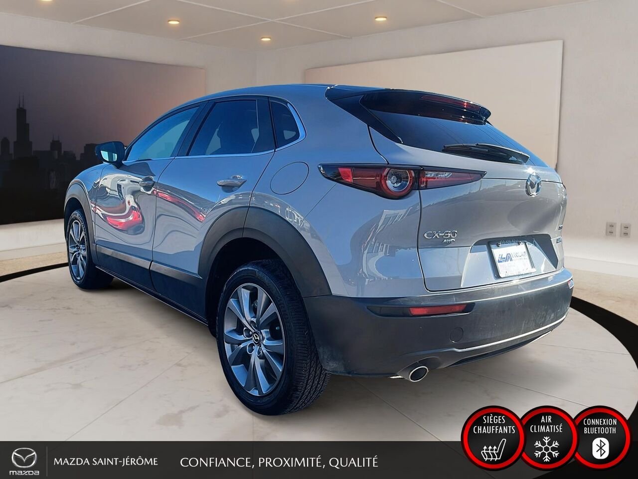 Mazda CX-30 GS LUXE | 1 PROPRIÉTAIRE | JAMAIS ACCIDENTÉ | TOIT OUVRANT | CUIR | AWD 2025 Gris Saint-Jérôme - photo #9