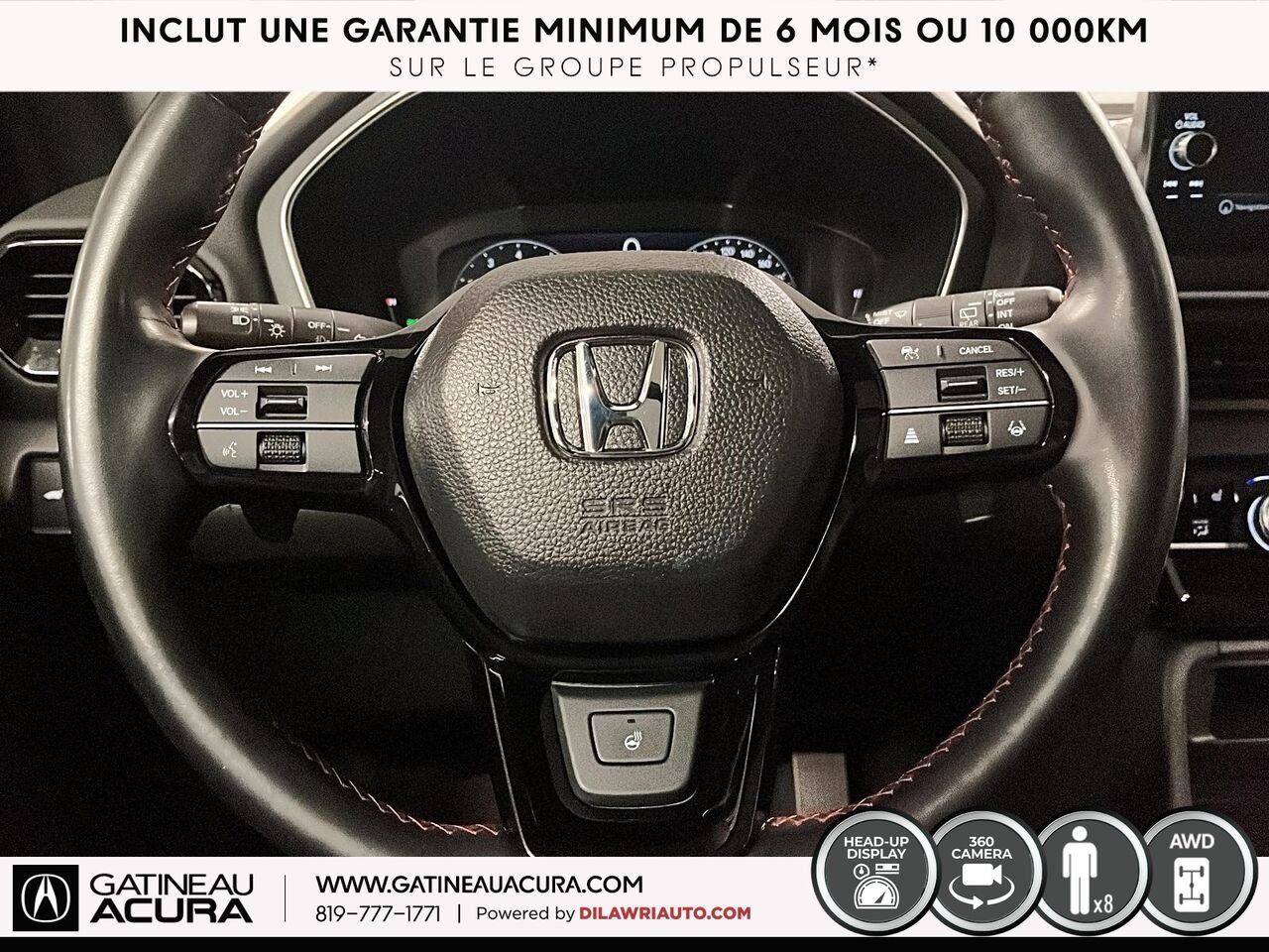 Honda Pilot Black Edition AWD 2024 Blanc Ottawa & Gatineau - photo #8