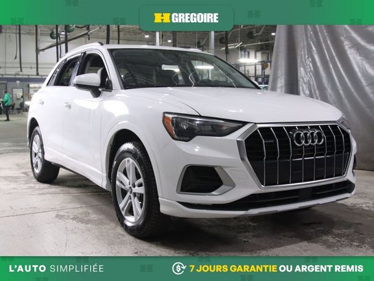 2022 Audi Q3 Komfort AWD AUTO A/C MAGS CUIR TOIT CAM RECUL BLUE White