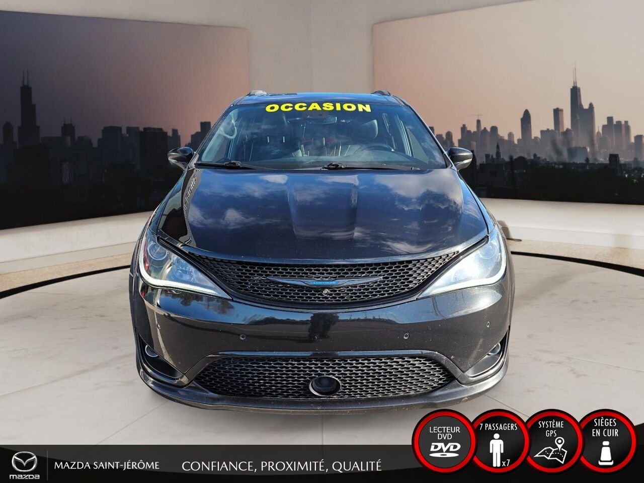 2020 Chrysler Pacifica Hybrid LIMITED S | JAMAIS ACCIDENTÉ | HYBRIDE RECHARGEABLE | TOIT PANO | CUIR | TV/DVD Black Saint-Jérôme - photo #2