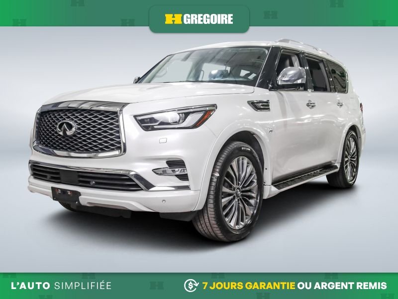2019 Infiniti QX80 LIMITED AWD AUTO A/C CUIR TOIT NAV GR ELECT MAGS C White