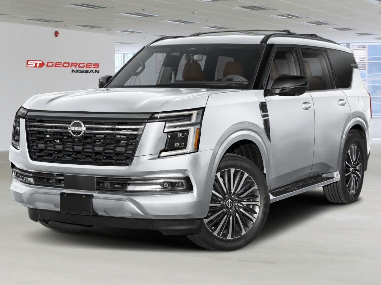 NISSAN Armada 2026 Blanc Everest nacré triple couche Saint-Georges - photo #0