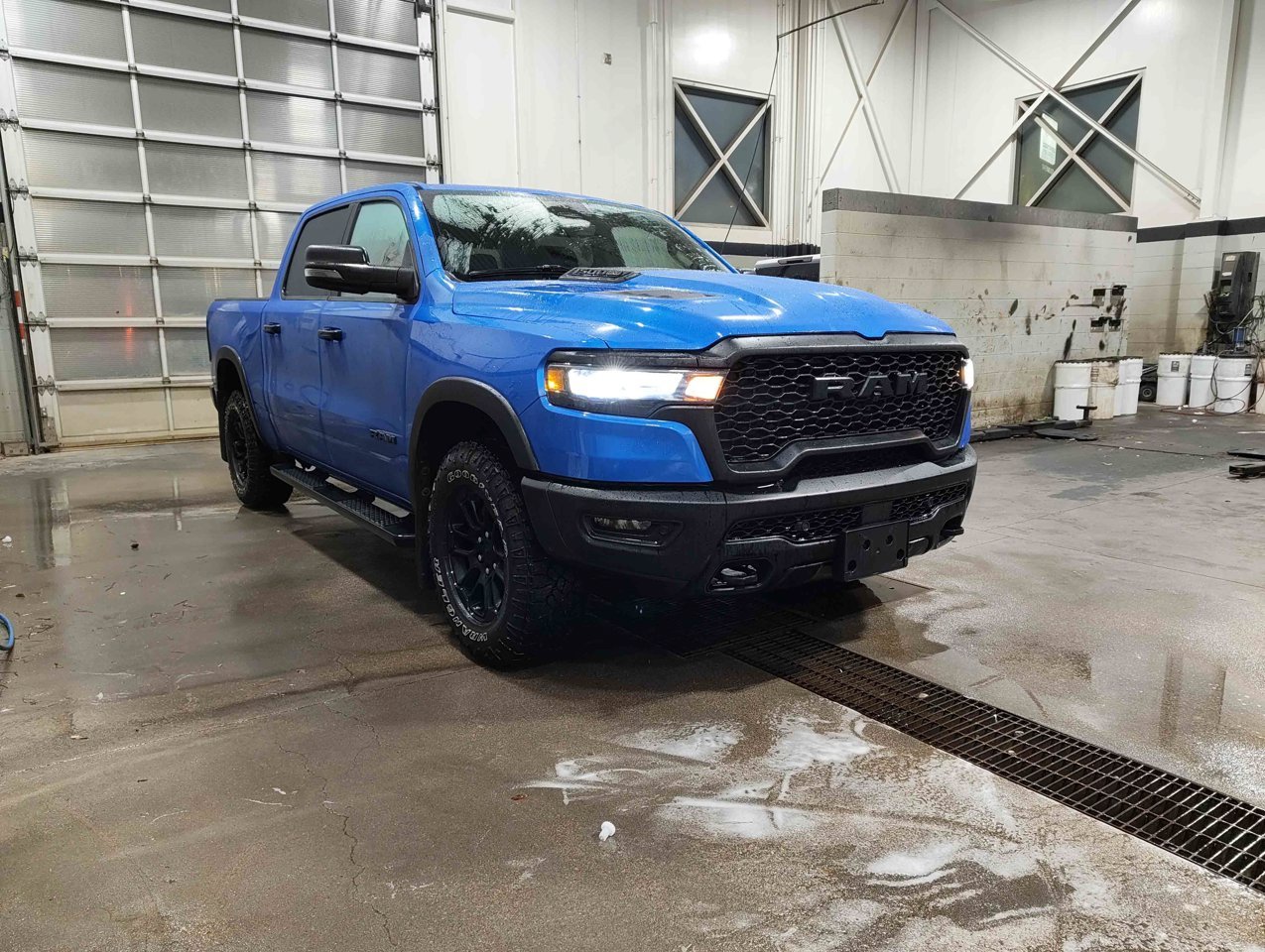 2025 Ram 1500 Rebel 4x4 Crew Cab 5'7 Box Blue Sherwood Park - photo #2