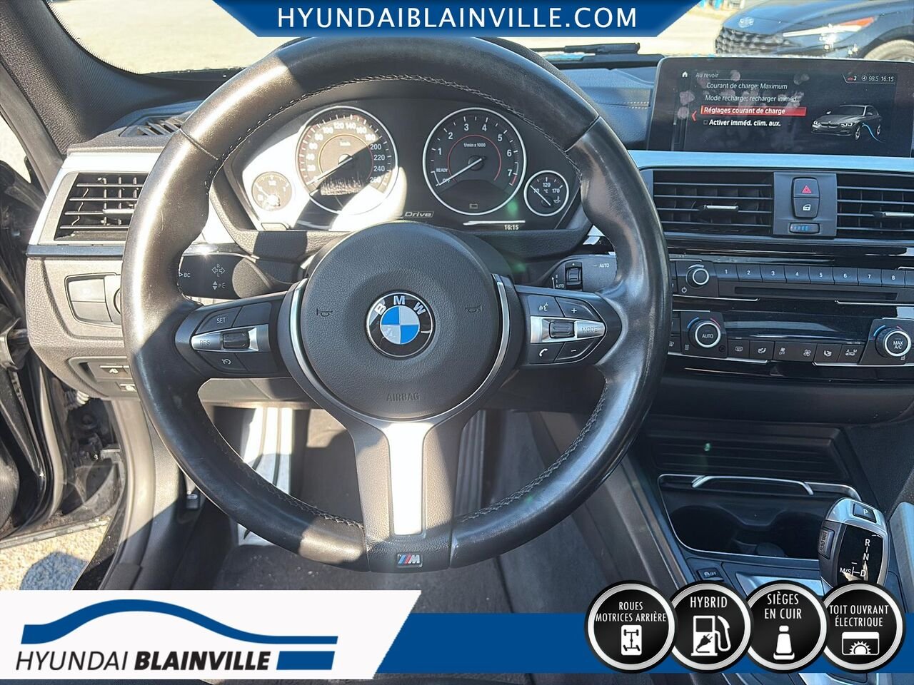 BMW Série 3 2018 Noir Blainville - photo #15