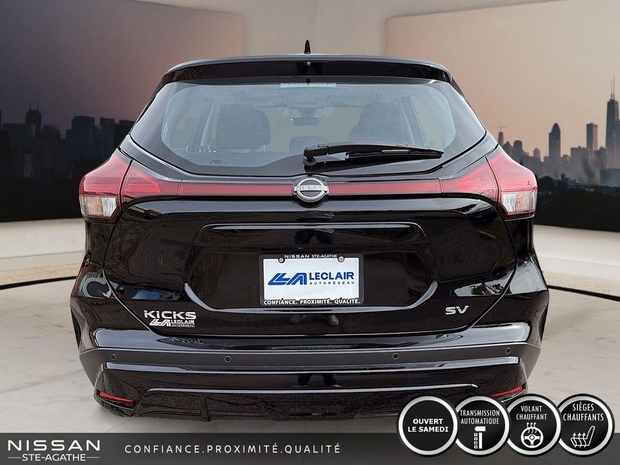 2024 Nissan Kicks SV TA | BAS KILOMÉTRAGE | UN SEUL PROPRIÉTAIRE | APPLE CARPLAY | BOÎTE AUTOMATIQUE Black