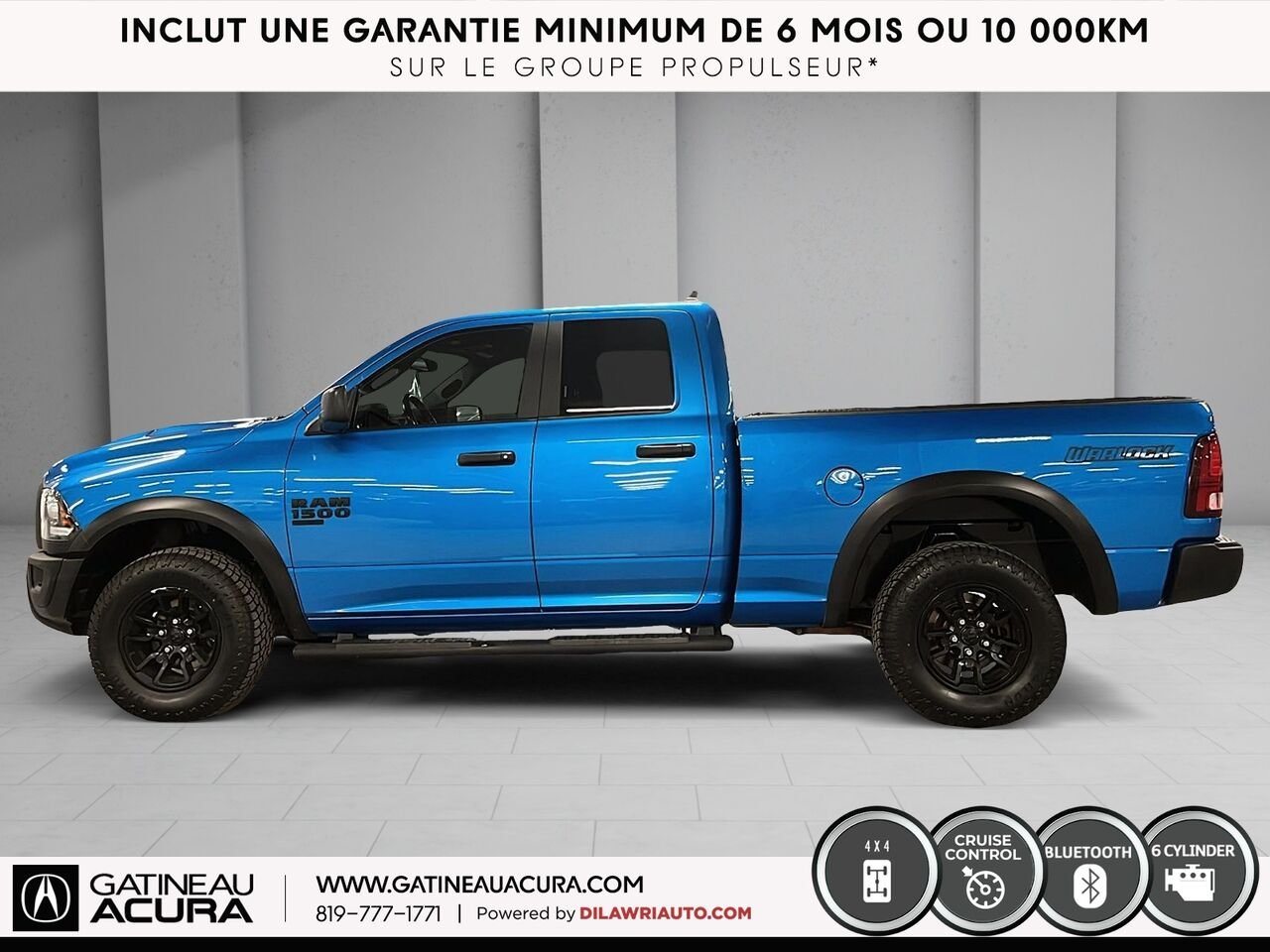 Ram 1500 Classic Warlock Quad Cab 4x4 2021 Bleu Gatineau - photo #16