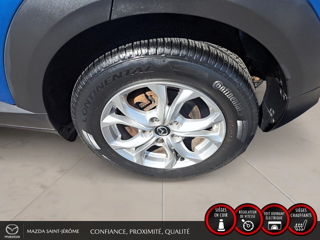 2016 Mazda CX-3 GS LUXURY | JAMAIS ACCIDENTÉ | TOIT OUVRANT | CUIR | MAGS Blue Saint-Jérôme - photo #10