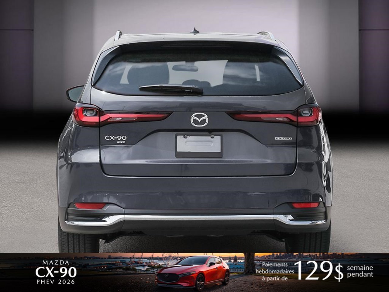 Mazda CX-90 hybride rechargeable JM3KKDHA5T1390848 2026 Gris mécanique métallisé Mirabel - photo #4
