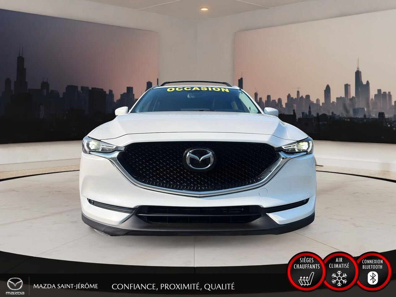 2021 Mazda CX-5 GT | TOIT OUVRANT | CUIR | NAVIGATION | AWD | White Saint-Jérôme - photo #2