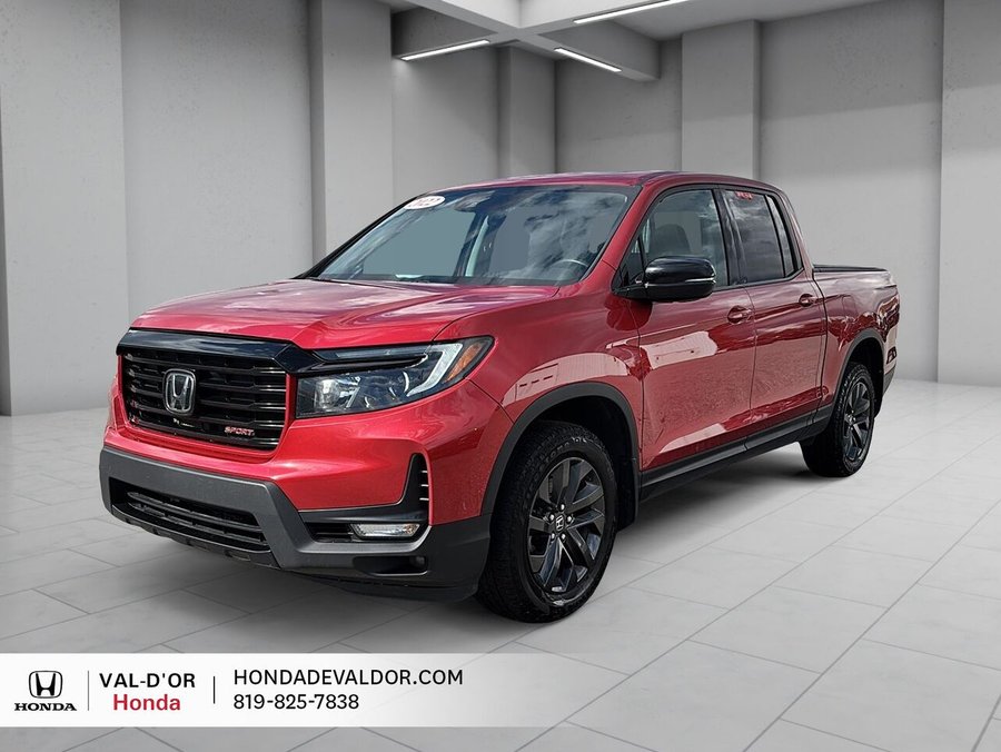 Honda Ridgeline Sport AWD TOIT OUVRANT VOLANT CHAUFFANT 2022 Rouge