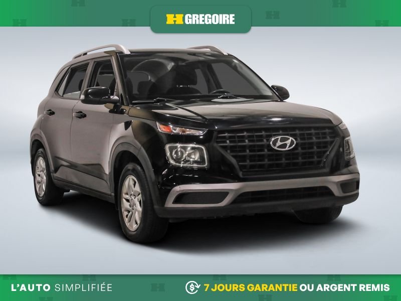 2020 Hyundai Venue PREFERRED AUTO AC MAGS GR ELECT CAM RECUL BLEUTOOT Black