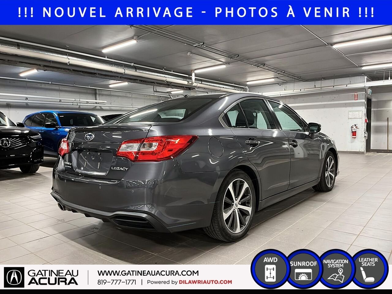 2019 Subaru Legacy 2.5i Limited AWD Grey Gatineau - photo #4