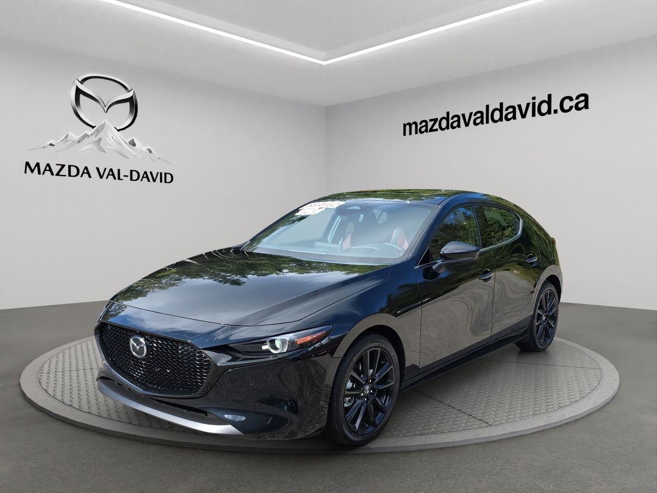 2026 Mazda Mazda3 Sport GT avec moteur turbo BA TI i-ACTIV Jet Black Mica Val-David - photo #0