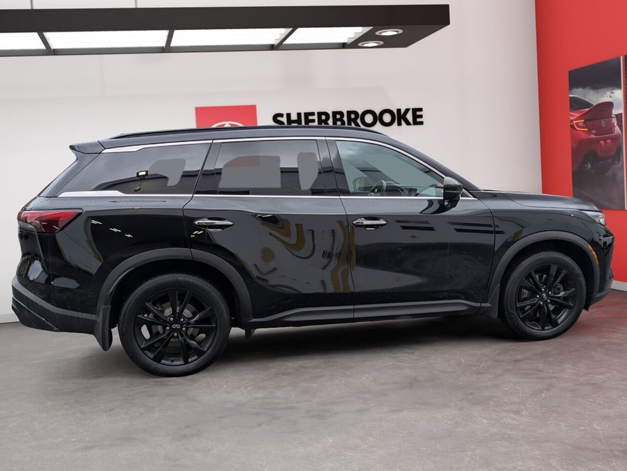 2025 INFINITI QX60 LUXE/ SIÈGES CHAUFFANTS/VOLANT CHAUFFANT/AC BIZONE/TOIT OUVRABT PANORAMIQUE Black