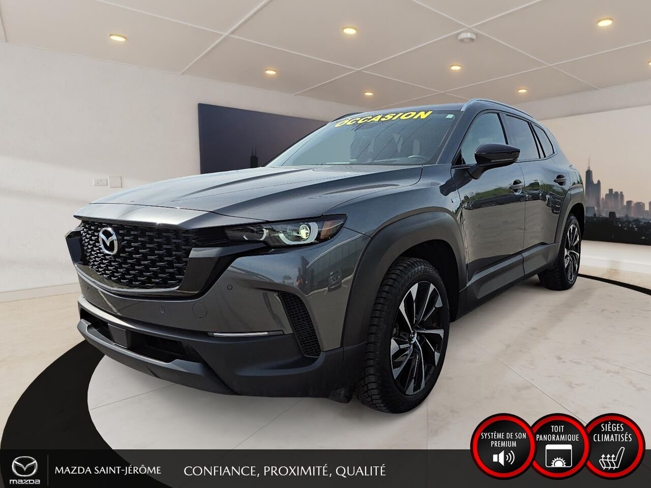 Mazda CX-50 hybride GT AWD | TOIT PANORAMIQUE | CUIR | 2025 Gris Saint-Jérôme - photo #0