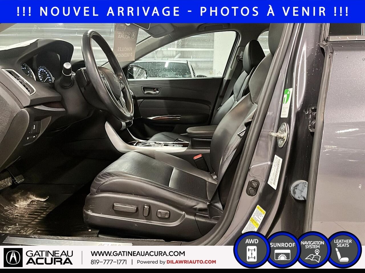 Acura TLX V6 Tech berline 4 portes SH-AWD 2017 Gris Ottawa & Gatineau - photo #8