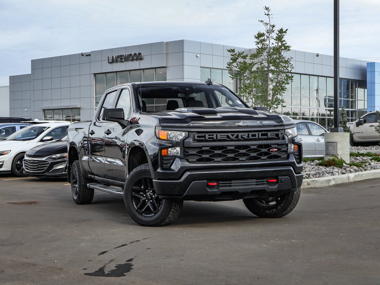 2024 Chevrolet Silverado 1500 4WD Crew Cab 157 Custom Trail Boss Black Sherwood Park - photo #1