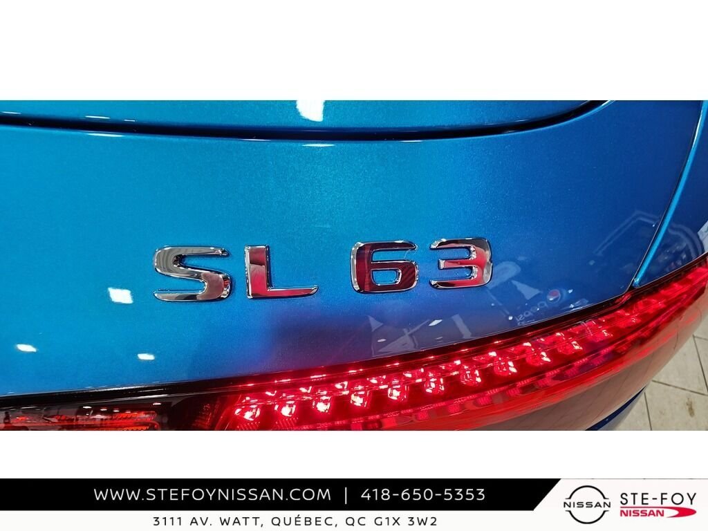 Mercedes-Benz SL-Class AMG SL 63 Roadster IMPECCABLE COMME NEUF 2023 Bleu Ste-Foy - photo #19