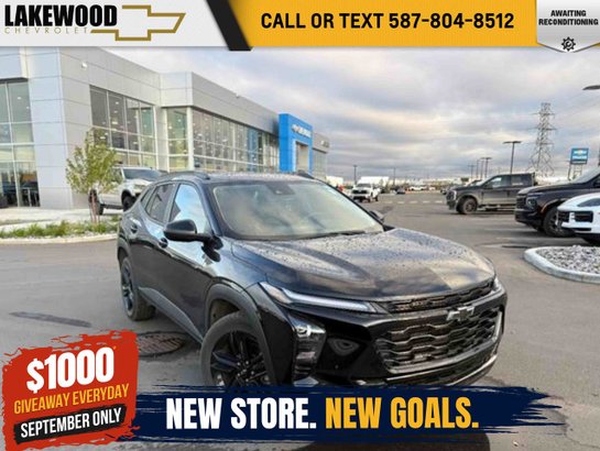 2025 Chevrolet Trax ACTIV FWD 1.2T | 3M | Power Sunroof Black