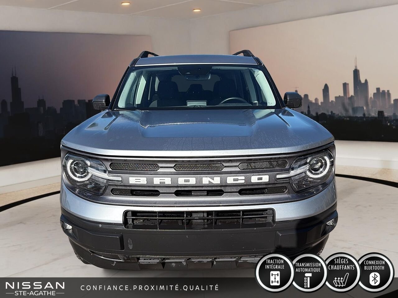 2023 Ford Bronco Sport Big Bend 4x4 | UN SEUL PROPRIÉTAIRE | APPLE CARPLAY | BOÎTE AUTOMATIQUE Grey Saint-Jérôme - photo #0