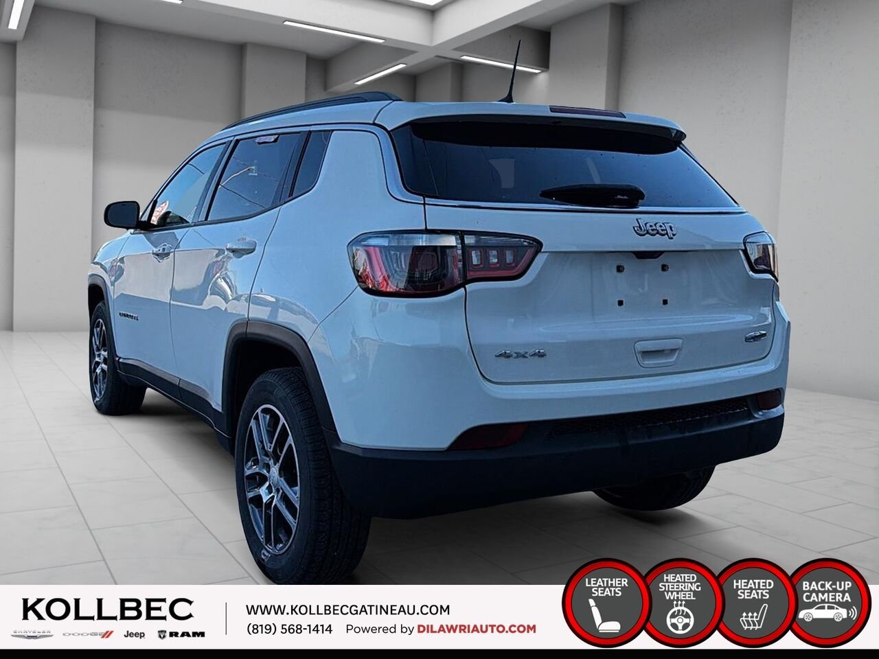 2018 Jeep Compass U19570 | North 4x4 White Gatineau - photo #16