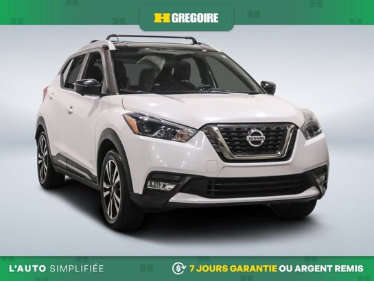 2019 Nissan Kicks SR AUTO A/C CUIR GR ELECT MAGS CAM RECUL BLEUTOOTH White