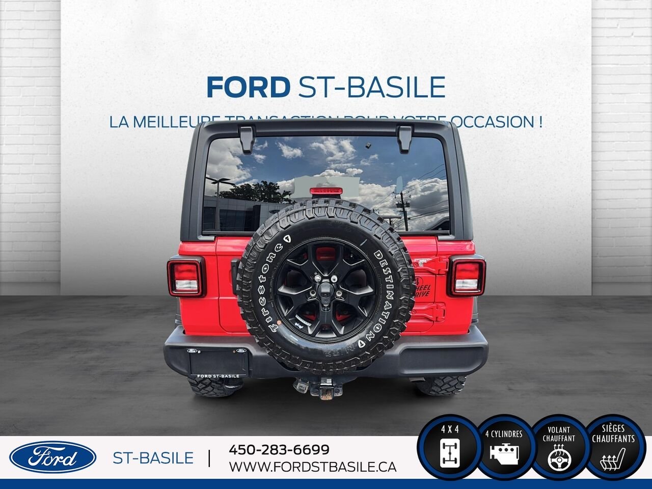 2021 JEEP WRANGLER Red Saint-Basile-le-Grand - photo #7