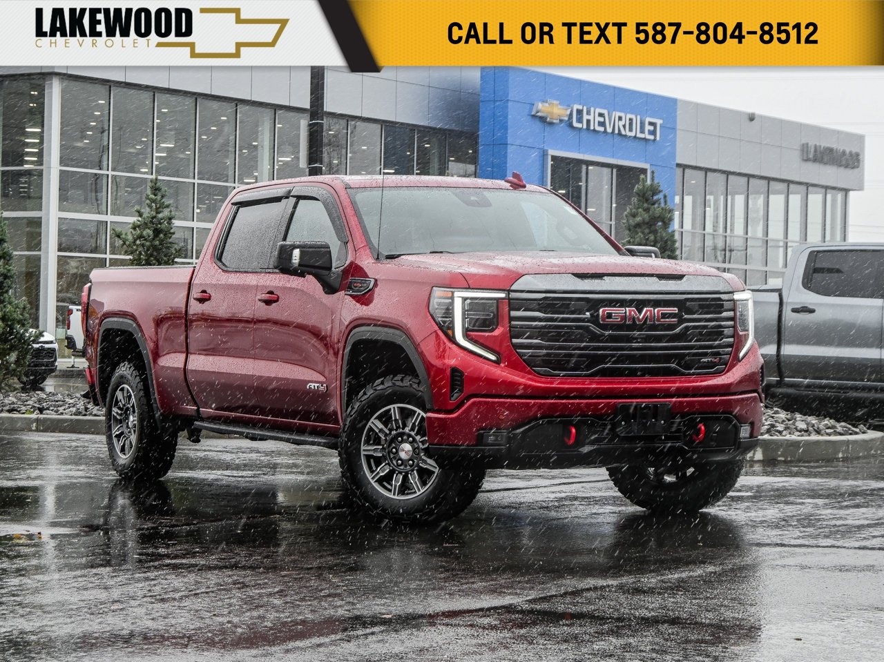 2024 GMC Sierra 1500 4WD Crew Cab 147 AT4 Red Sherwood Park - photo #0