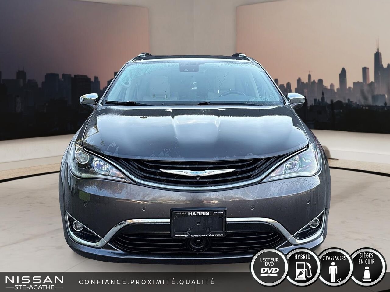 2018 Chrysler Pacifica Hybrid HYBRID|DVD|LIMITED|CUIR Grey Saint-Jérôme - photo #1