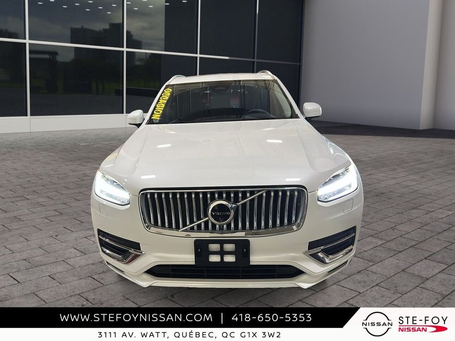 2024 Volvo XC90 Recharge PLUS BRIGHT THEME T8 Plus hybride rechargeable TIe 7 places version lustrée White