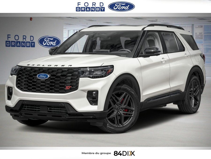 2026 Ford Explorer Star White Metallic Tri-Coat