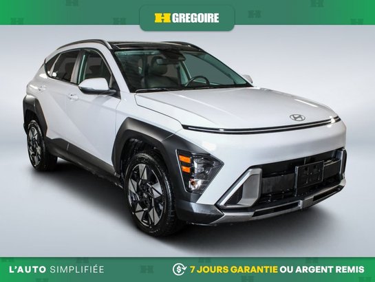 Hyundai Kona PREFFERED AWD TREND PACKAGE TOIT CAMERA 2025 Blanc