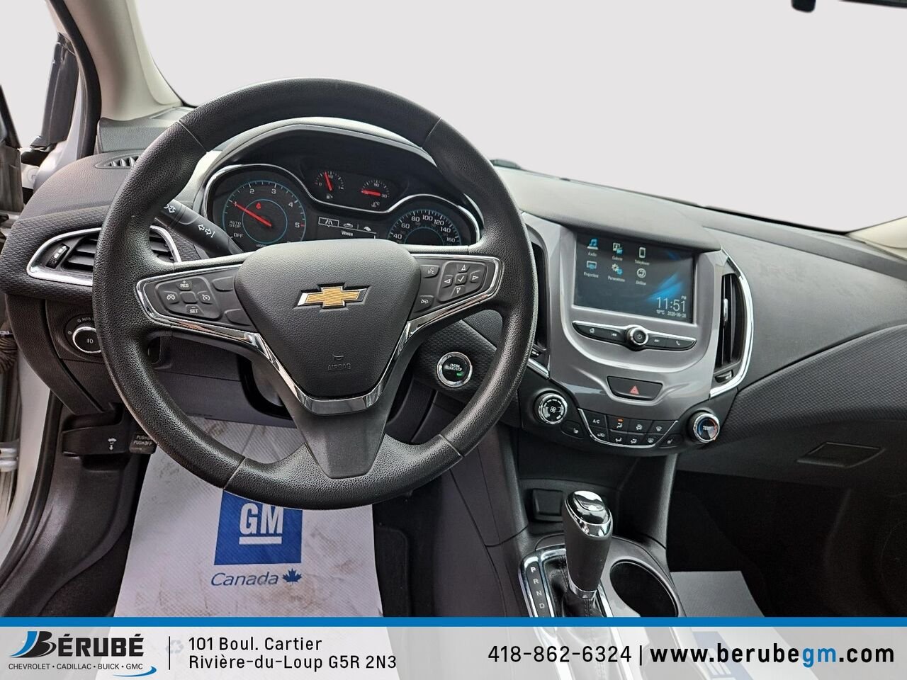 2018 CHEVROLET CRUZE LT 1.6L berline 4 portes avec 1SH Silver Rivière-du-Loup - photo #7