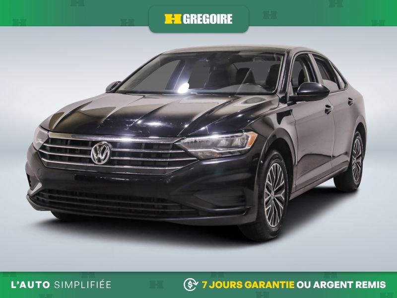 2019 Volkswagen Jetta Highline MANUEL AC CUIR TOIT MAGS CAM RECUL BLEUTO Black