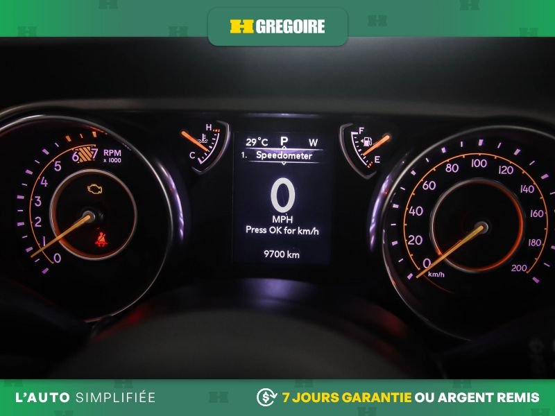 Jeep Wrangler 821782 | Sport 4WD AUTO A/C MAGS CAM RECUL BLUETOOTH 2019 Noir Laval - photo #10